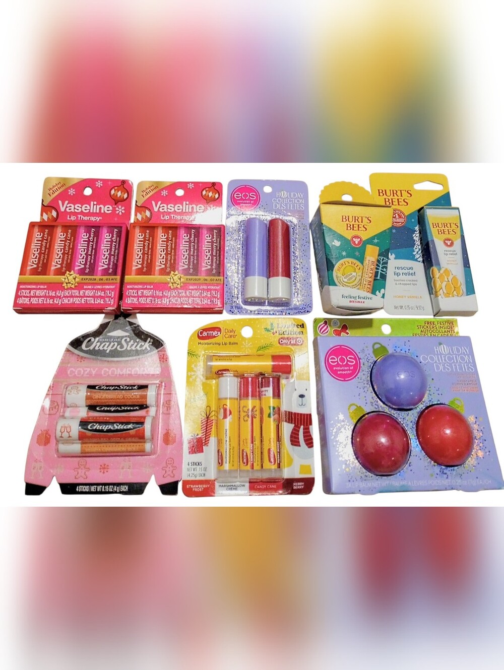 Festive Lip Care 8 Piece Bundle NWT